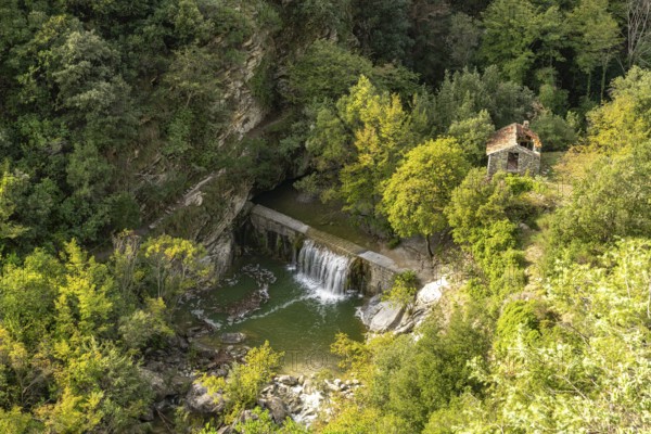 River in the Val Nervia valley, Regional nature park Park of the Ligurian Alps near Rocchetta