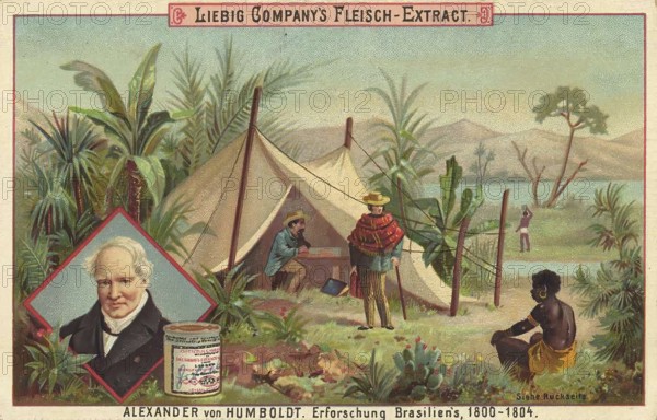 Series Explorers and World Travellers, Alexander von Humboldt exploring Brazil, Liebig picture,