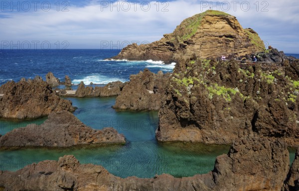 Natural swimming pools in volcanic rock, lava pools, natural swimming pools, natural pools, rocky