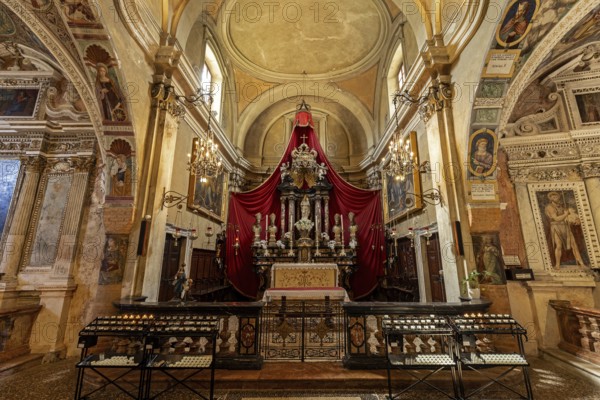 Church, Parish Church of Santa Maria del Sasso, interior view, Morcote, Lake Lugano, Lago di