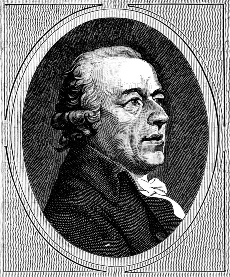 Johann Gottlieb Naumann (1741-1801) portrait, stays in Italy with studies in composition, piano and