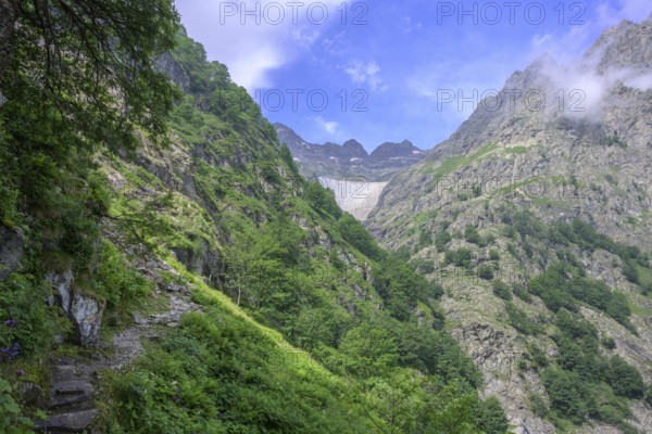 Lago del Chiotas dam, Entracque, province of Cuneo, Italy, Europe