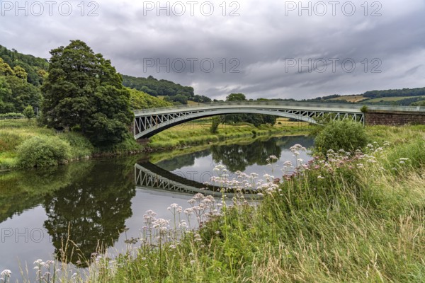 The Bigsweir Bridge in the Wye Valley, Monmouth, Wales, Great Britain