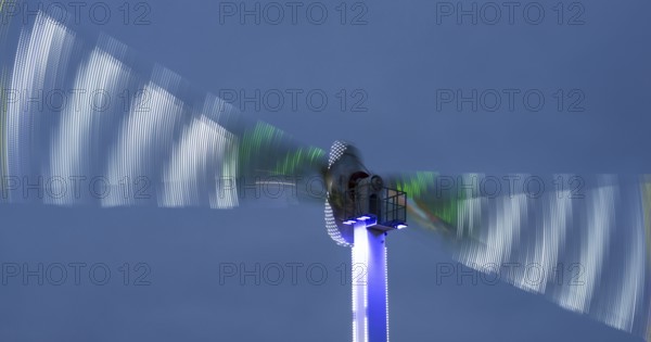 Air swing, funfair on the banks of the Rhine in Deutz, autumn funfair, Cologne, North
