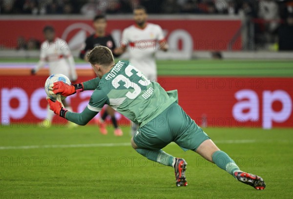 Goalkeeper Alexander Nübel VfB Stuttgart (33) Action MHPArena, MHP Arena Stuttgart,
