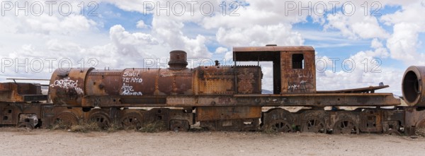 Uyuni Railway Cemetery, Uyuni, Bolivia, South America