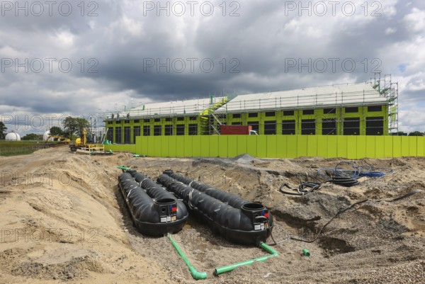 Oberhausen, North Rhine-Westphalia, Germany - Emscher conversion, new Emscher AKE sewer, here the
