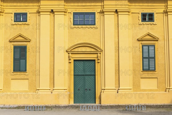 Detail of the horse stable building. Led nice castle (lednice zamek) is built in the 13th century