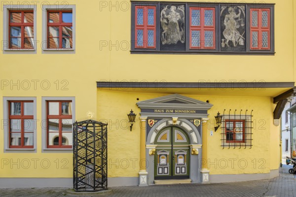 Historic monument Haus Zum Sonneborn, now used as a wedding house and registry office, in the