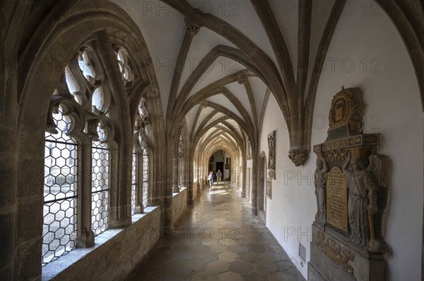 Late Gothic cloister, Eichstätt Cathedral, Upper Bavaria, Germany, Europe