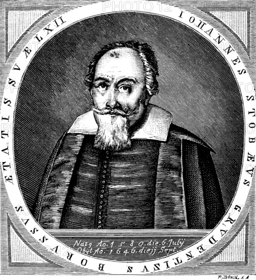 Musician and composer Johann or Johannes Stobäus (1580-1646), composed polyphonic motets, cantor in