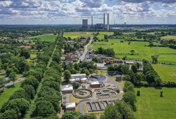 Voerde, Lower Rhine, North Rhine-Westphalia, Germany, Voerde wastewater treatment plant, wastewater