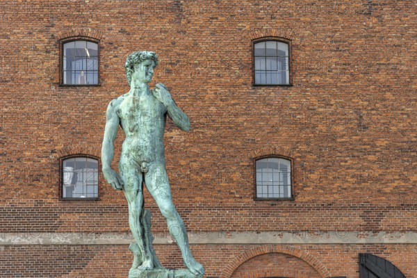 Replica of Michelangelo's David at Langelinie Pier in Copenhagen, Denmark, Europe