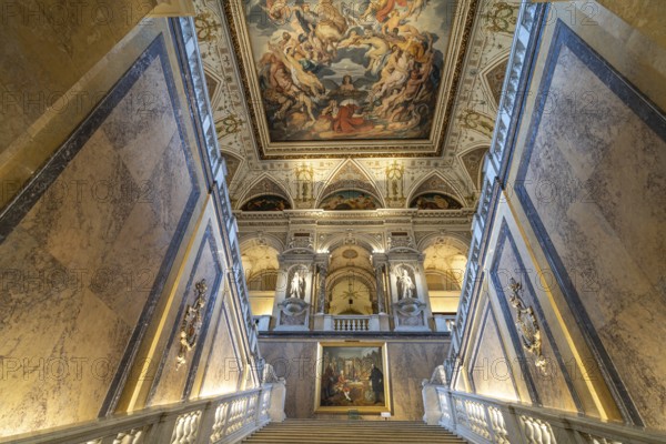 Staircase, Natural History Museum Vienna, Austria, Europe