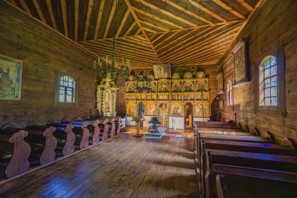 Open-air museum Stará Lubovna, Slovakia Wooden church of the Archangel Michael