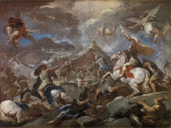 Die Auffindung des Leichnams des Holofernes (1703), painting by Luca Giordano (Italian, 1634-1705),