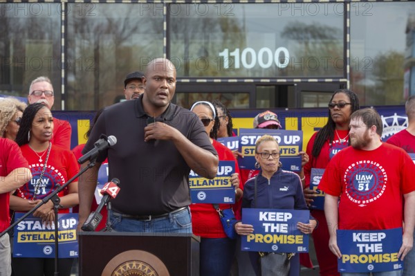 Detroit, Michigan USA, 30 October 2024, Joe Tate, Speaker of the Michigan House of Representaties,