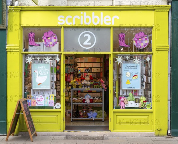 Scribbler stationery shop store in city centre, Cambridge, Cambridgeshire, England, UK