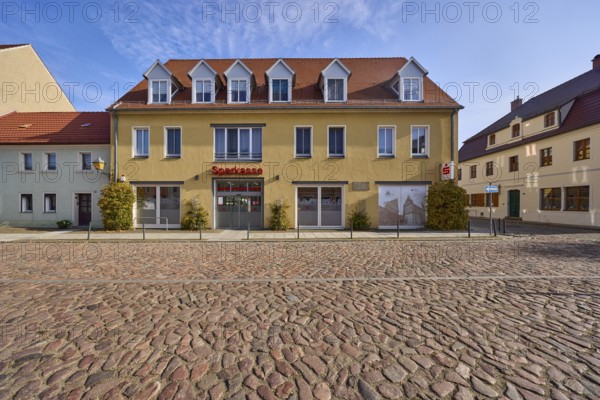 Sparkasse Elbe-Elster, branch in Mühlberg Elbe, Elbe-Elster district, Brandenburg, Germany, Europe
