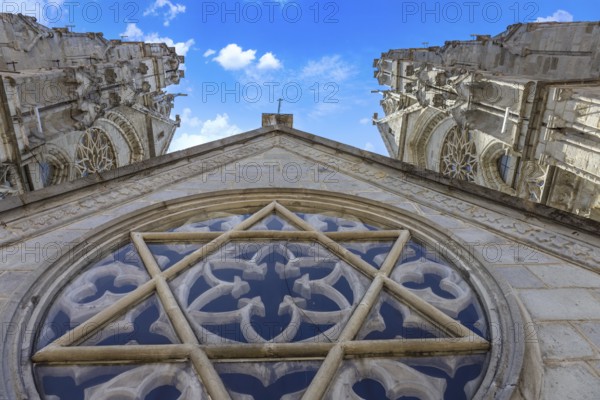 Cathedral Basilica of National Vow in historic center of Quito, Ecuador. Roman catholic church