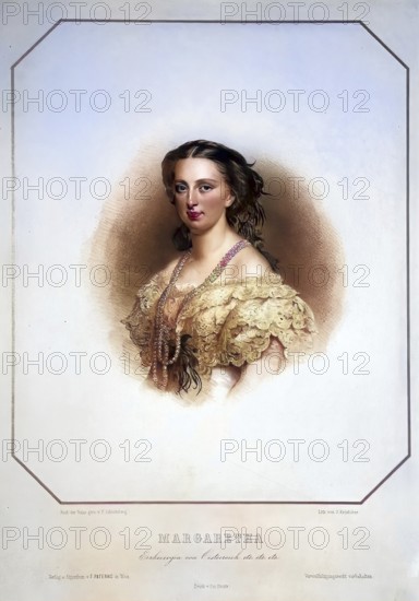 Margarete Karoline Princess of Saxony, Archduchess of Austria (born 24 May 1840 in Dresden, Saxony: