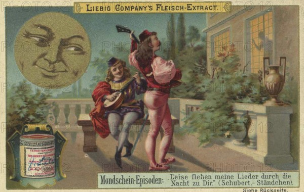 Picture series Moonlight Episodes, Leise flehen meine Lieder durch die Nacht zu dir, Liebig
