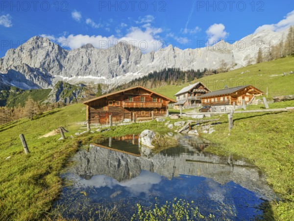 Neustattalm am Dachstein, alpine pasture, Dachstein, Dachstein mountains, Dachstein south face,
