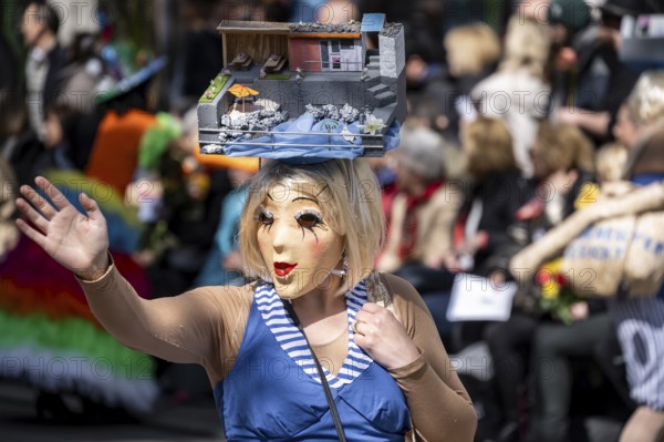 Participants dressed up as jesters from the guest canton of Schwyz, jesters' symposium of the