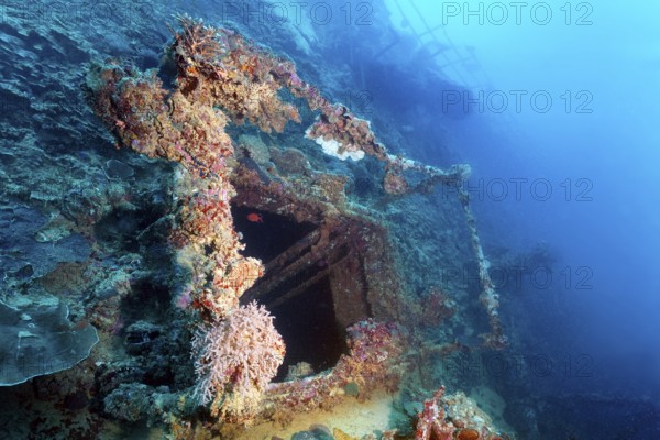 Ladelucke, deck, British Loyalty, wreck, shipwreck, torpedoed on 09.03.1944 by U-183, heavily
