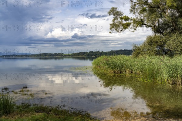Lake Simssee near Bad Endorf, Bavaria, Germany, Europe