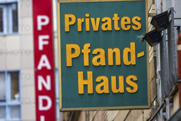 Pawnshop. A loan is available against a deposit in the event of over-indebtedness. Exterior view