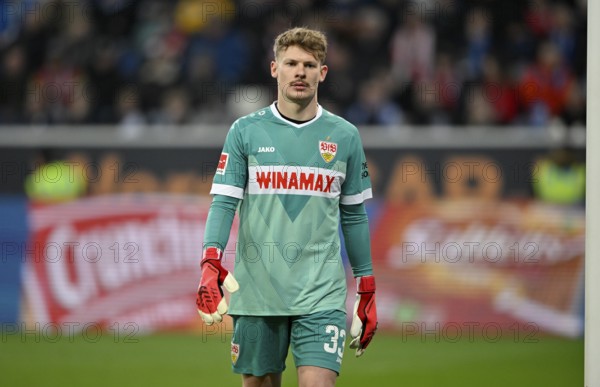 Goalkeeper Alexander Nübel VfB Stuttgart (33) PreZero Arena, Sinsheim, Baden-Württemberg, Germany,