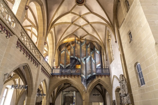 Organ of the Catholic parish church of St John the Baptist in Kitzingen, Lower Franconia, Bavaria,