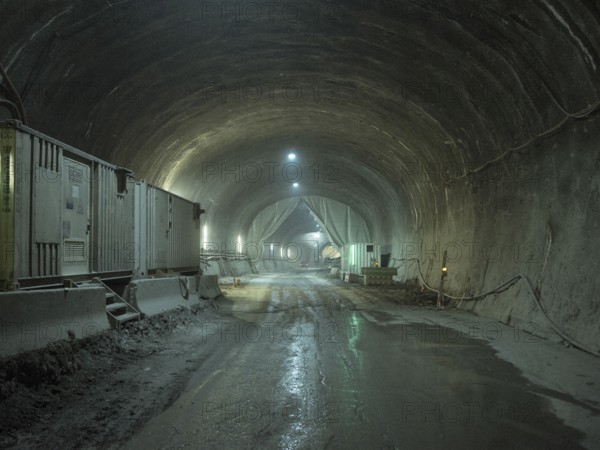 Tunnel section in construction lot H41, Brenner Base Tunnel, Zenzendorf, Tyrol, Austria, Europe