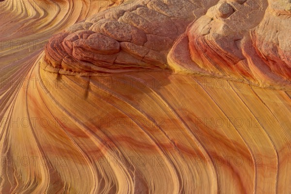 The Second Wave, dramatic sandstone formation with undulating patterns and intense shades of red