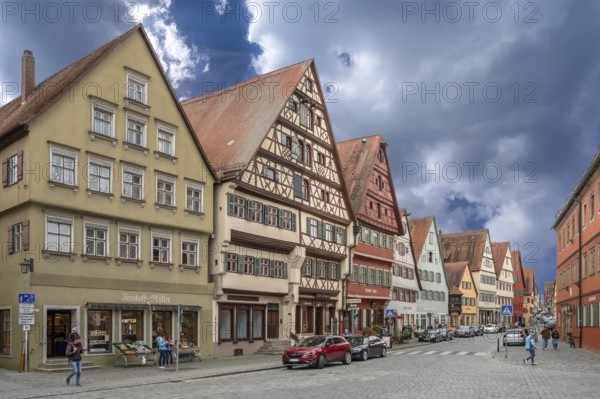 Historic residential and commercial buildings, Dinkelsbühl, Bavaria, Germany, Europe