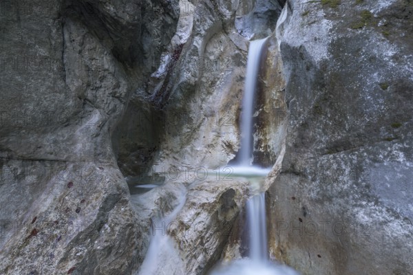 Heckenbach waterfall, The dripping eye of nature, Kochel am See, Bavaria, Germany, Europe
