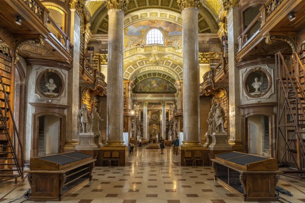 State Hall of the Austrian National Library in Vienna, Austria, Europe