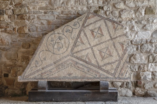 Floor mosaic fragments from the 4th century, Euphrasian Basilica, UNESCO World Heritage Site,