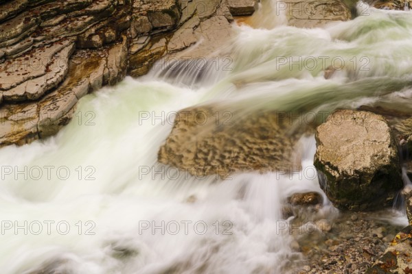 Rocks and clear water, Taugl creek, Bad Vigaun, Austria, Europe