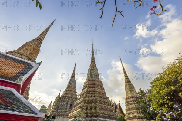 Wat Pho Temple is Bangkok's oldest Buddhist monastery near the Grand Palace. Four chedis are among