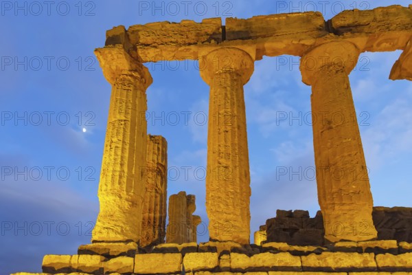 Temple of Juno, Valley of Temples, Agrigento, Sicily, Italy, Europe