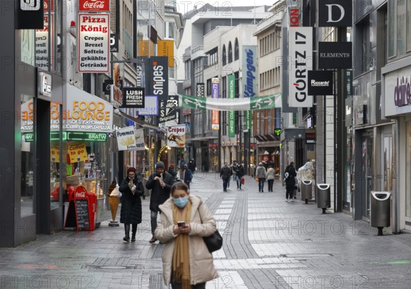Cologne, North Rhine-Westphalia, Germany - Cologne city centre in times of the corona crisis during