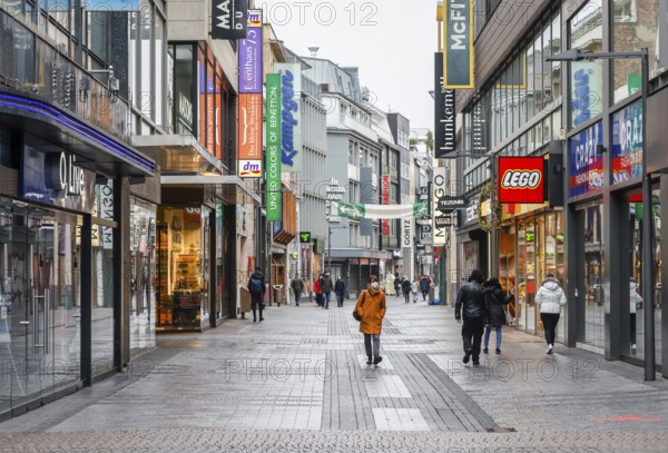Cologne, North Rhine-Westphalia, Germany - Cologne city centre in times of the corona crisis during