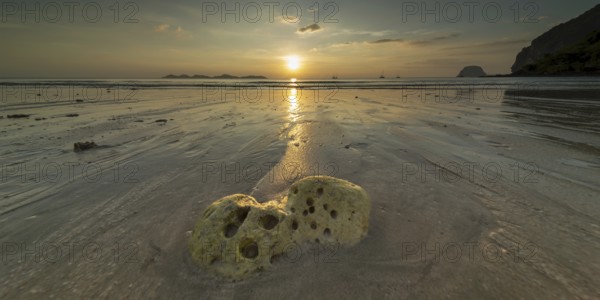 Sunset at Charlie Beach, Koh Mook Island, Andaman Sea, Thailand, Southeast Asia, Asia