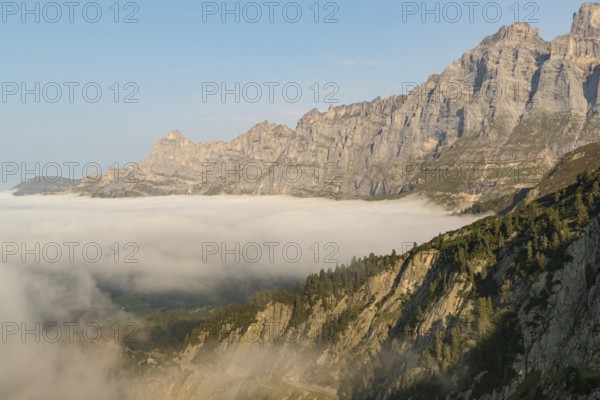 View from the Sustenpass High Alpine Road, close to the lake Steinsee