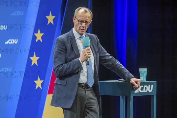 Election event of the CDU party for the Bundestag elections with top candidate Friedrich Merz.