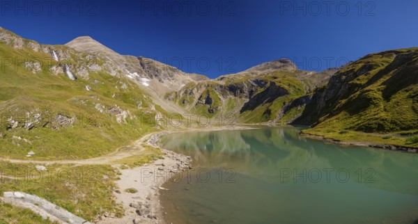 Nassfeldreservoir close to the Kaiser Franz-Josef Höhe on the Grossglockner High Alpine Road