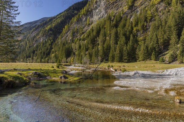 View along the Seebach valley, Mallnitz, Carinthia, Austria, Europe