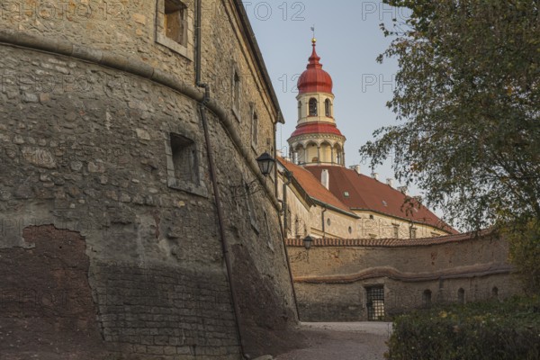 Nachod castle from the mid 13th century, located on a hill in the town of Nachod in the Czech
